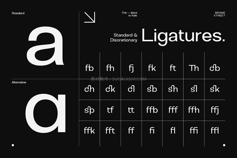 Brome Street Family 经典无衬线字体